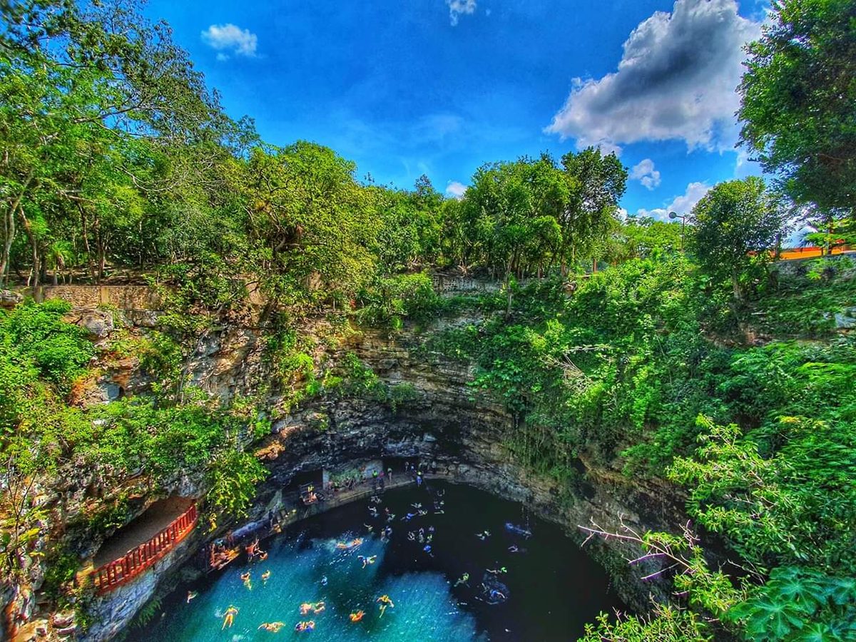 Panorámica del Cenote Xcajum