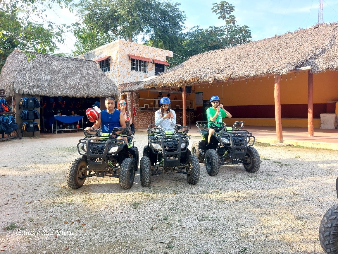 Cuatrimotos del parque Xcajum